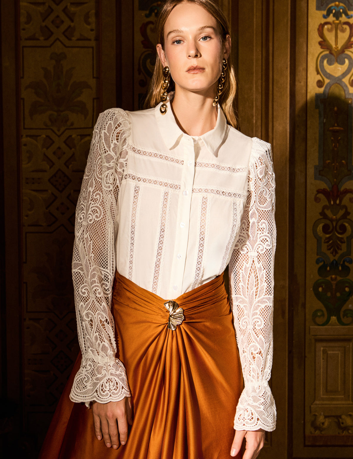 Camisa Tricoline Nellie Off White
