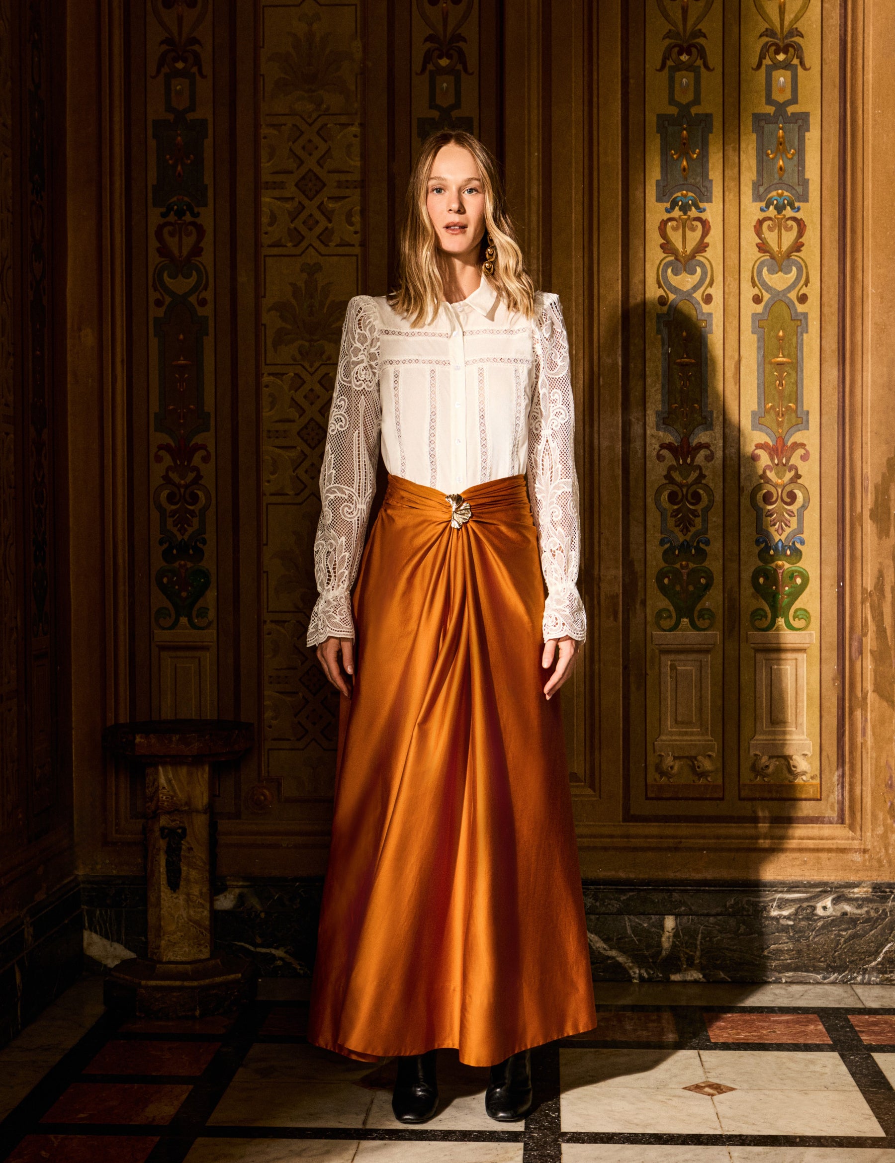 Camisa Tricoline Nellie Off White