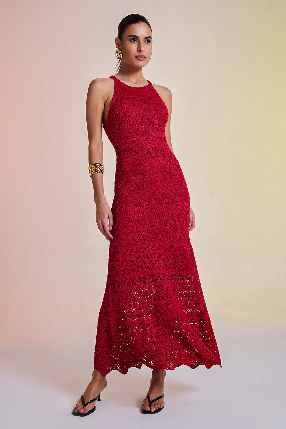 Vestido Tricot Midi Kat