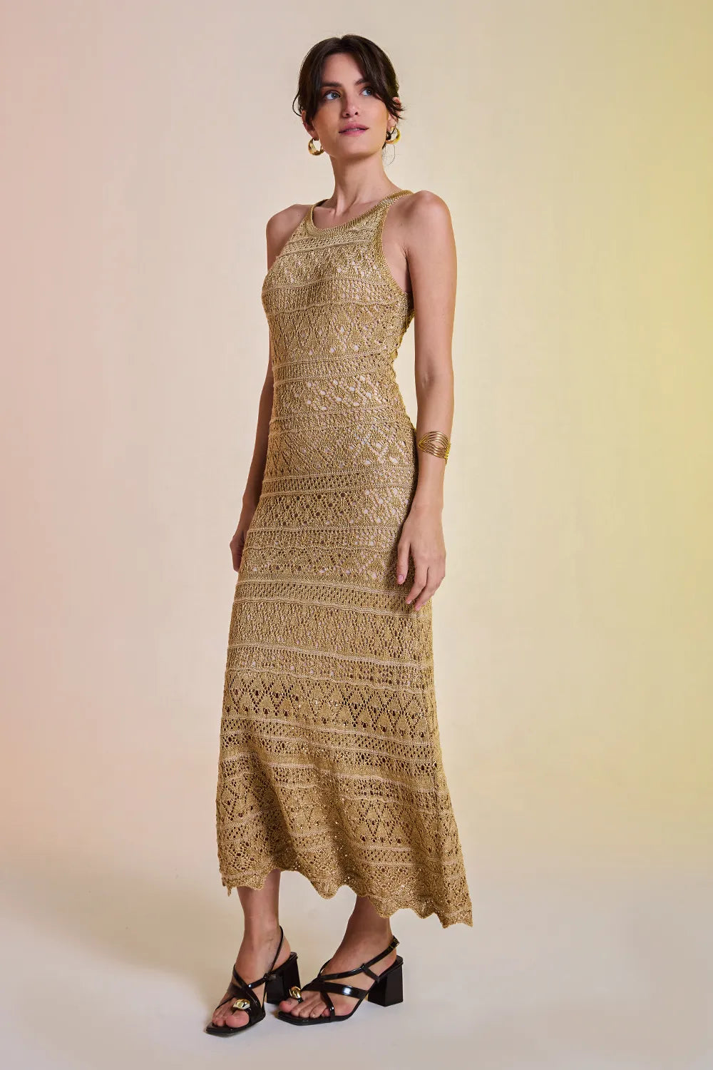 Vestido Tricot Midi Kat