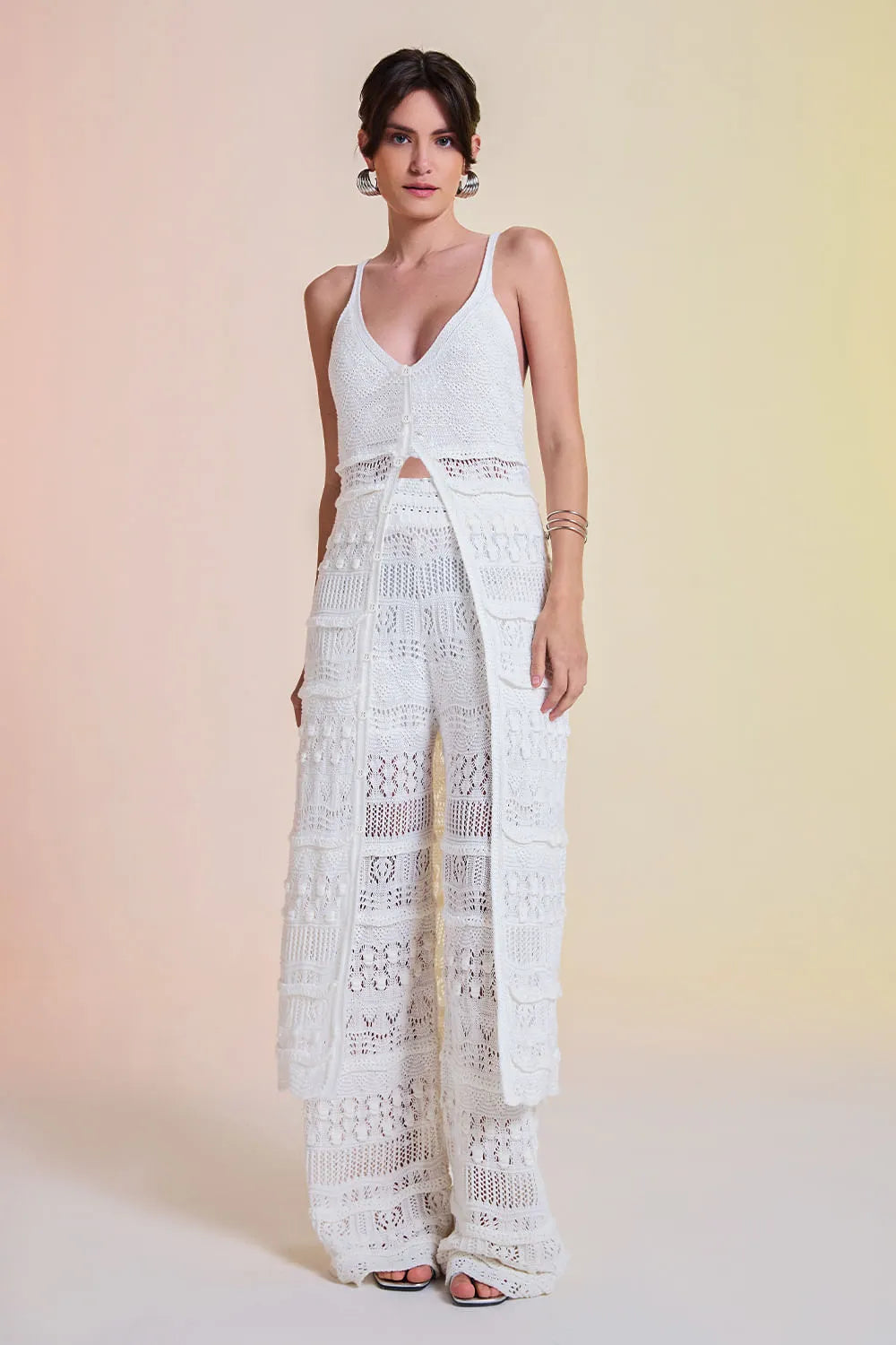 Conjunto Tricot Gloria Off White