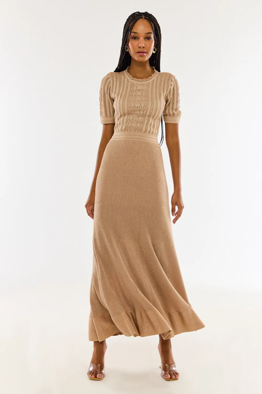 Vestido Tricot Midi Poliana